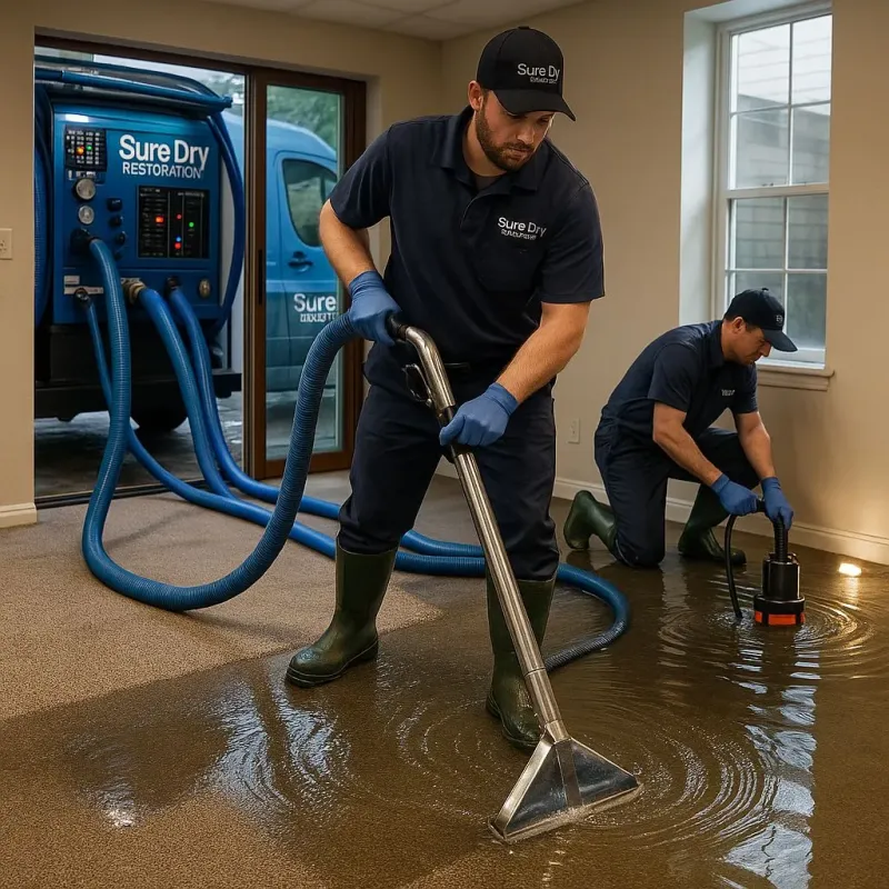 Water Extraction and Removal process in North Grosvenor Dale, CT